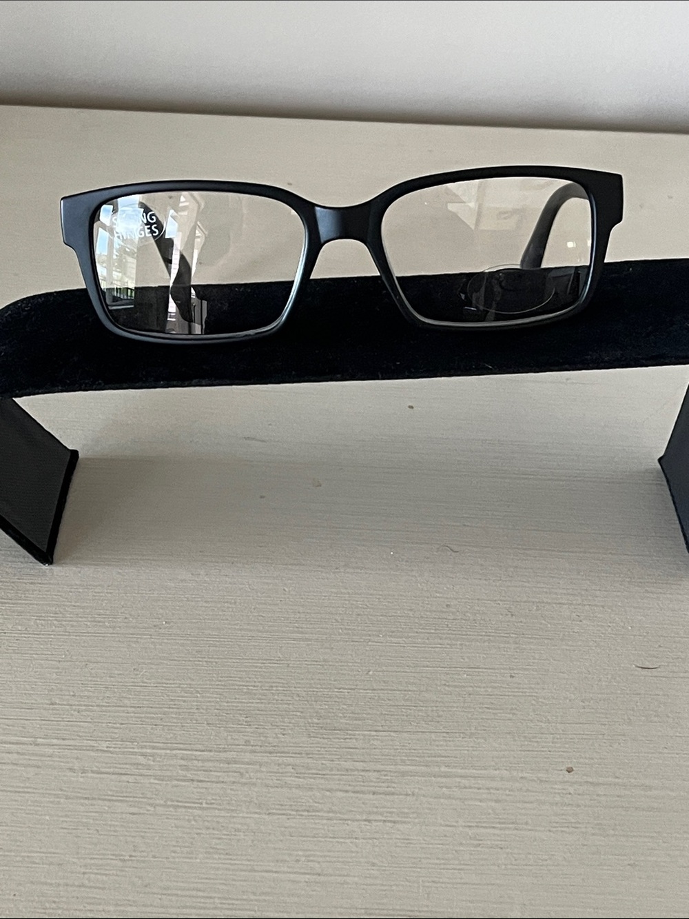 Oscar de la Renta Men's Matte Black Rectangular +1.50 Reading Glasses